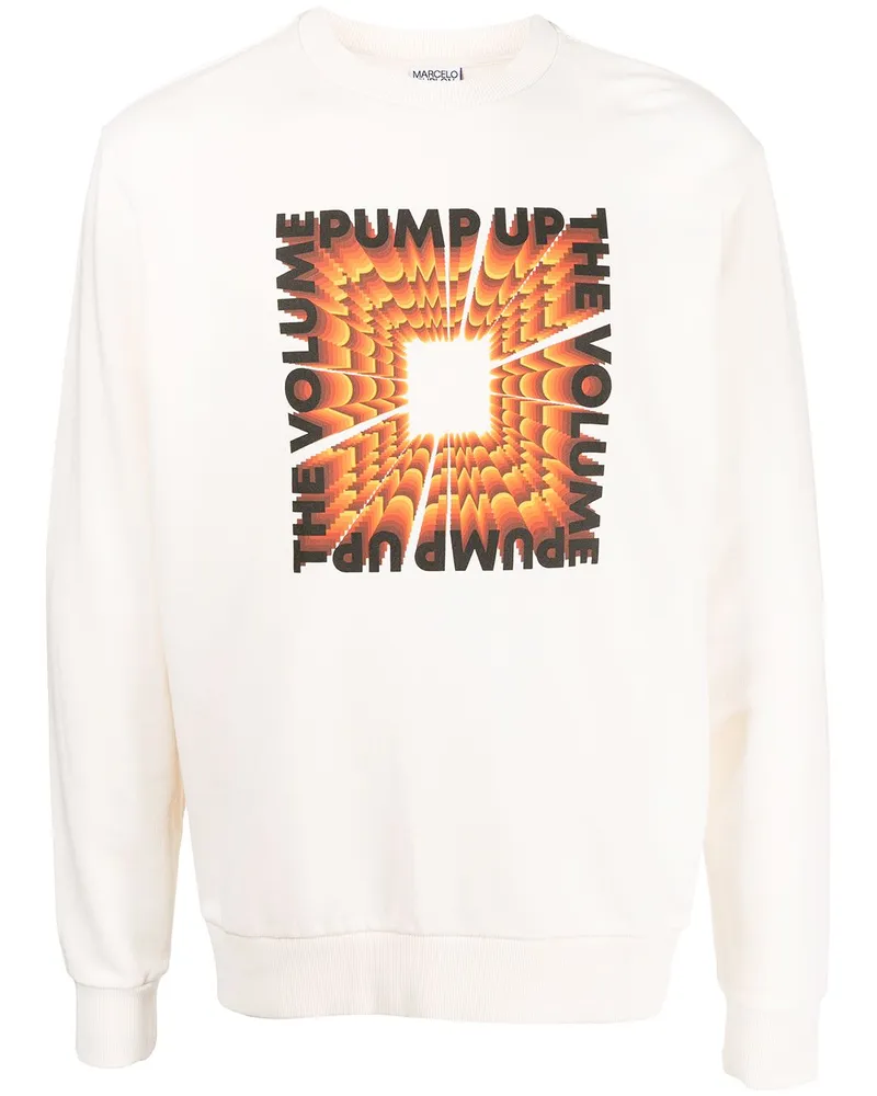 Marcelo Burlon | County of Milan Sweatshirt mit Slogan-Print Weiß