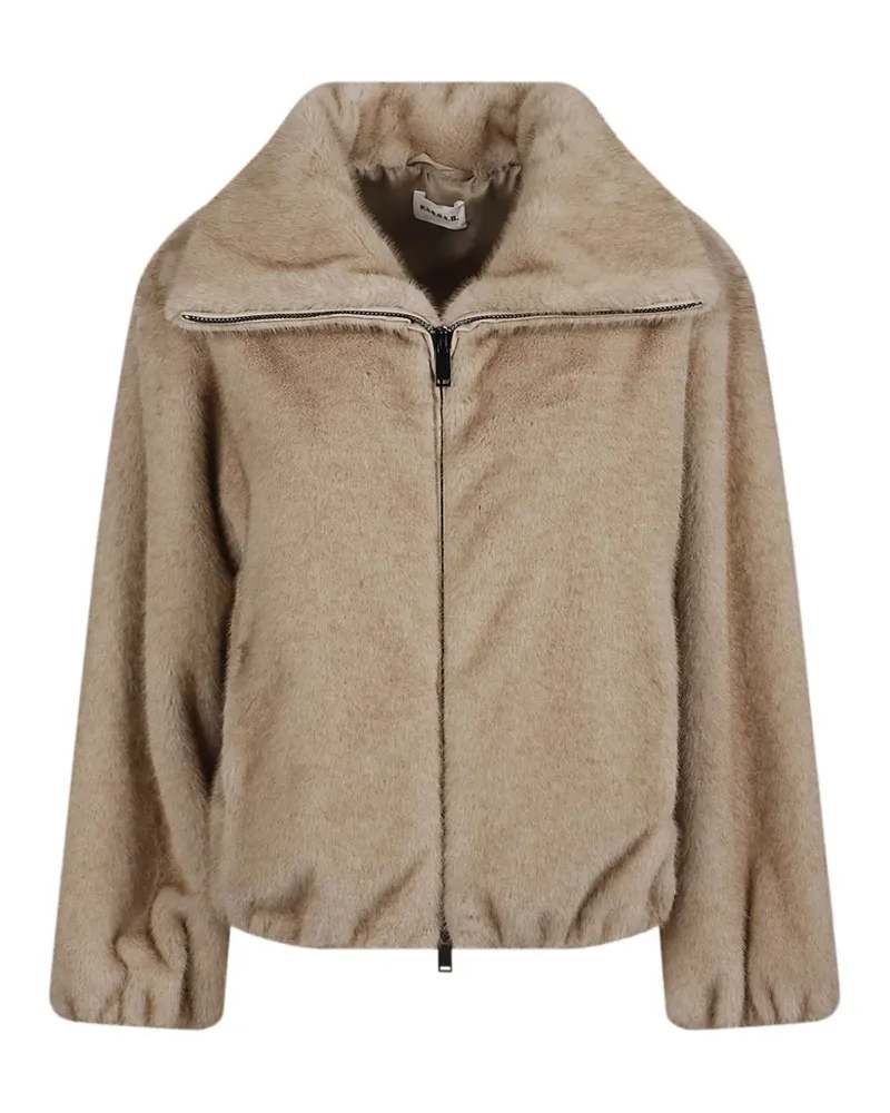 P.A.R.O.S.H. P.A.R.O H. Bomberjacke aus Faux Fur - Nude Nude