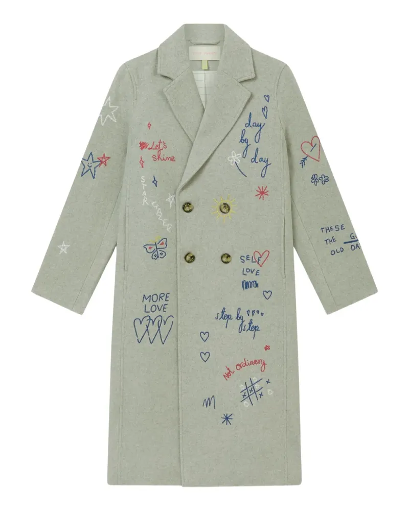 Mira Mikati Mantel mit grafischem Print - Grau Grau