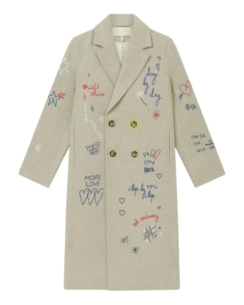 Mira Mikati Mantel mit grafischem Print - Grau Grau