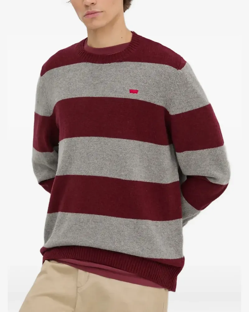 Levi's Gestreifter Original Housemark Pullover - Rot Rot