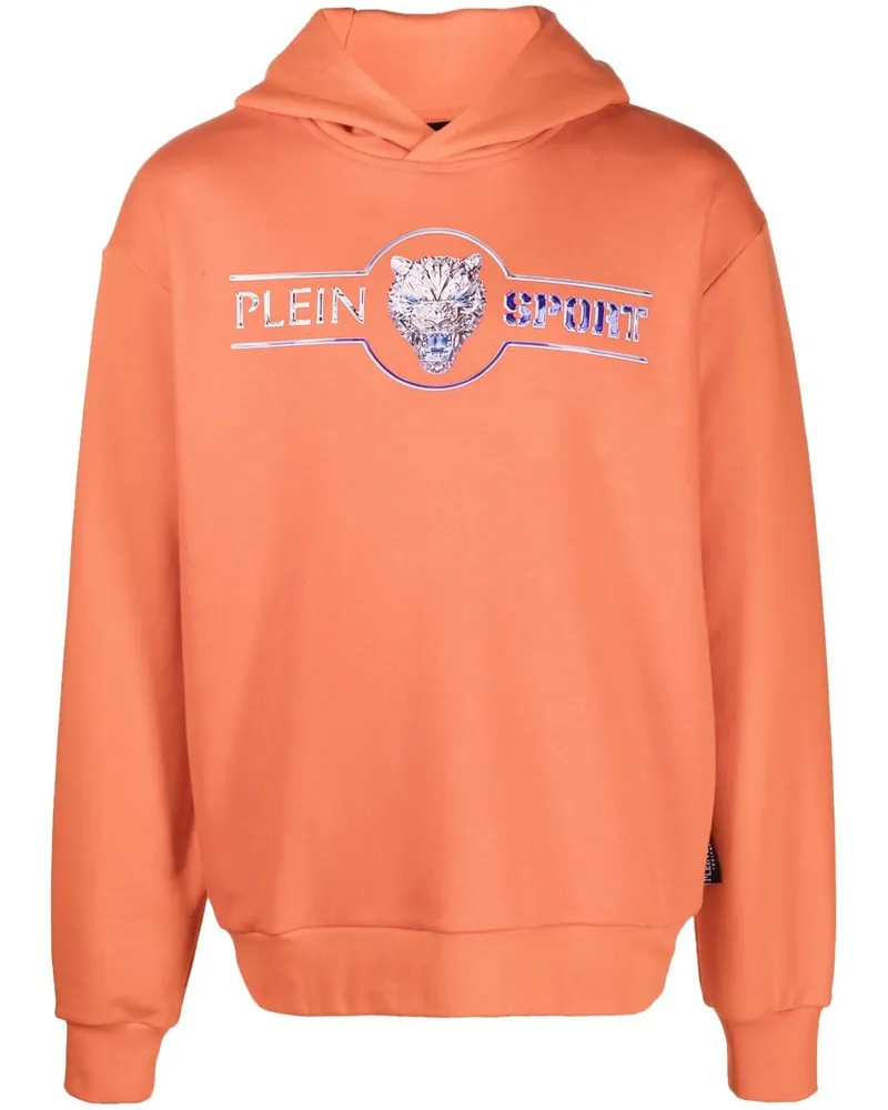 Philipp Plein Chrome Scratch Edition Hoodie - Orange Orange