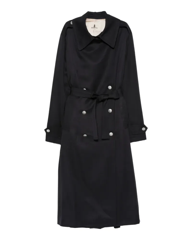 BARENA Penny double-breasted belted coat - Blau Blau