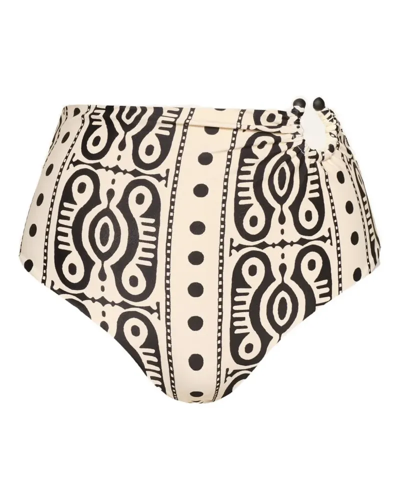 Johanna Ortiz Taita Bikinihöschen mit Print - Nude Nude
