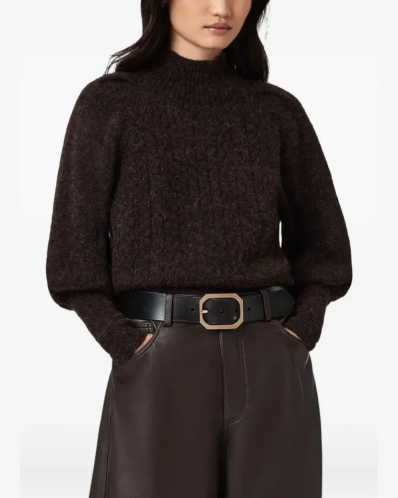 AllSaints Sajel Pullover mit Puffärmeln - Rot Rot