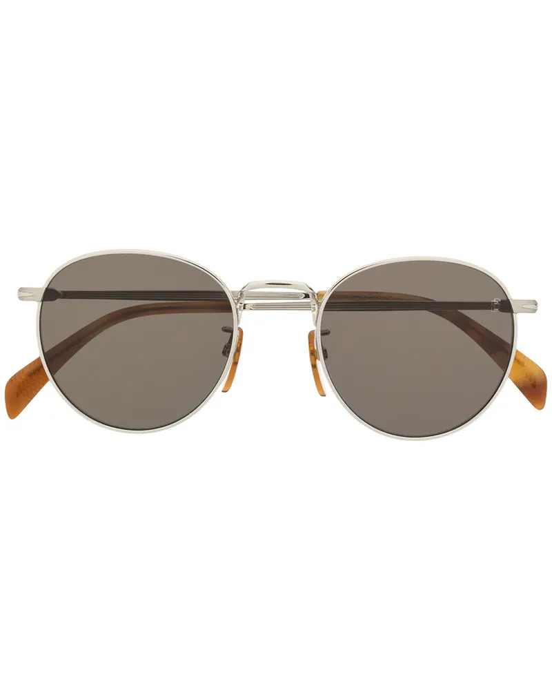 EYEWEAR by DAVID BECKHAM Sonnenbrille mit rundem Gestell - Silber Silber