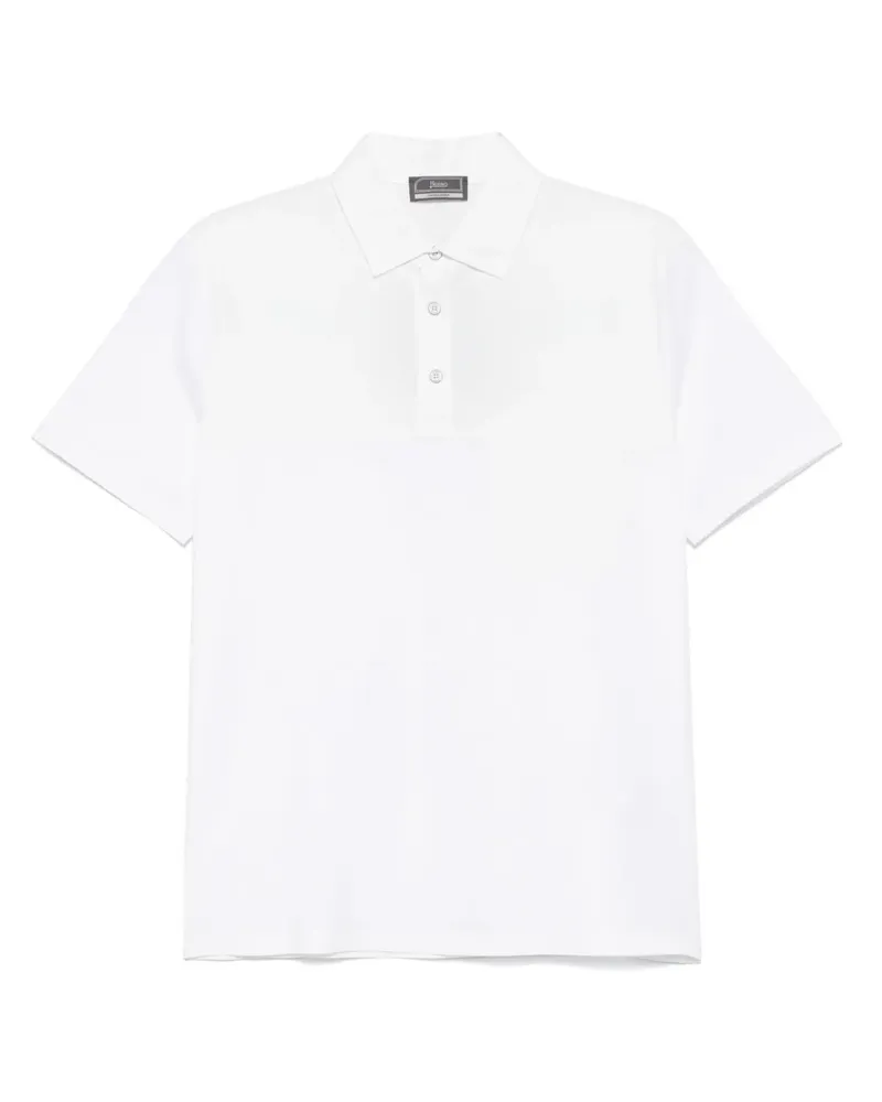 Herno Poloshirt mit Logo-Prägung - Weiß Weiß