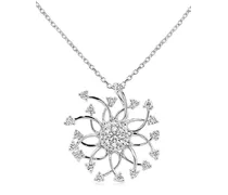 HYT Jewelry 18kt Weißgoldhalskette mit Diamanten Silber