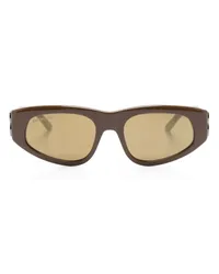 Balenciaga Dynasty Sonnenbrille mit D-Gestell Braun