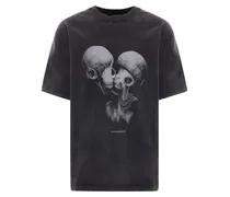 T-Shirt mit Aliens Kissing-Print