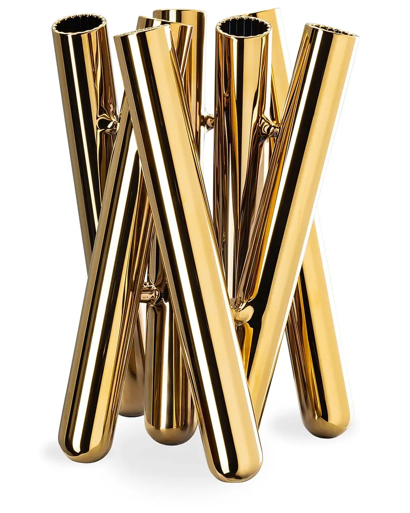 Rosenthal Seven Contour' Vase, 21cm - Gold Gold