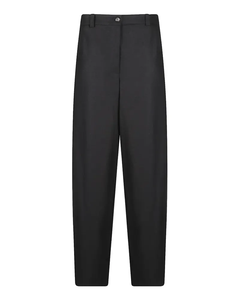 Pinko Weite Hose mit Logo-Patch - Braun Braun