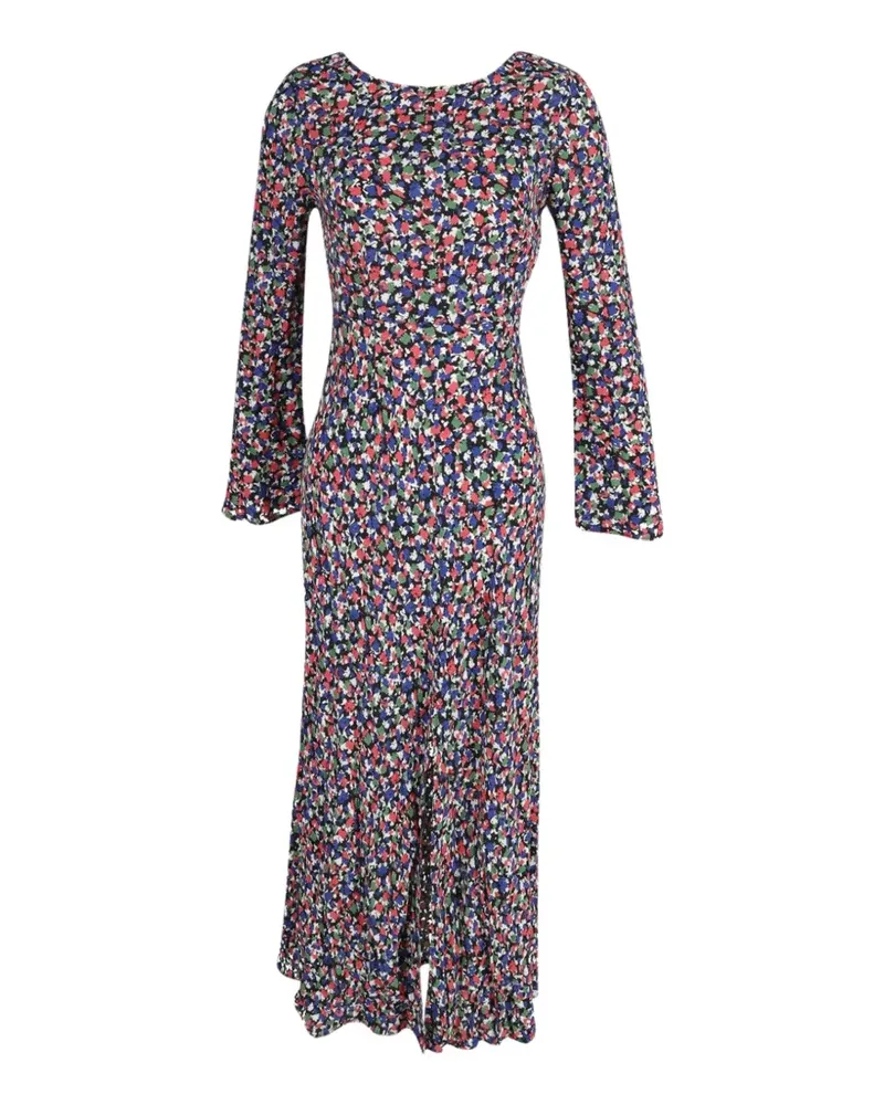 RIXO Mimi floral-print maxi dress - Blau Blau