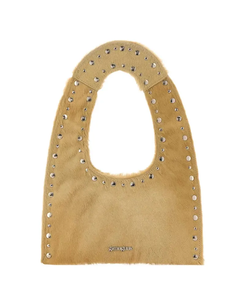 GIMAGUAS Mini Franca Tote Bag mit Nieten - Nude Nude