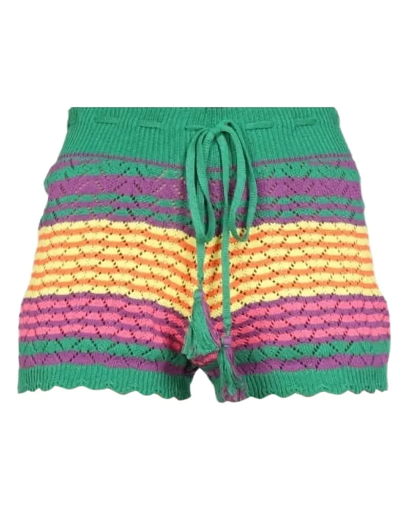Gallo Kordelzug-Shorts mit Quasten - Grün Grün