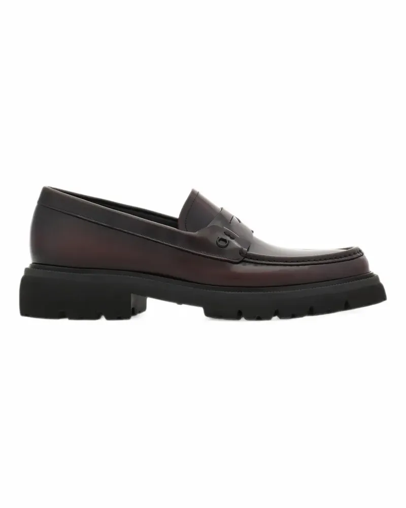 Ferragamo Penny-Loafer mit dicker Sohle - Braun Braun