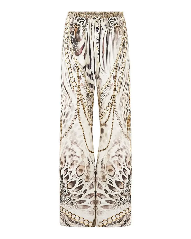 Camilla Hose mit Animal-Print - Nude Nude