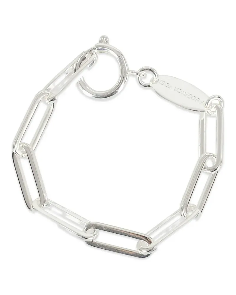 Federica Tosi Kettenarmband mit eckigen Gliedern - Silber Silber
