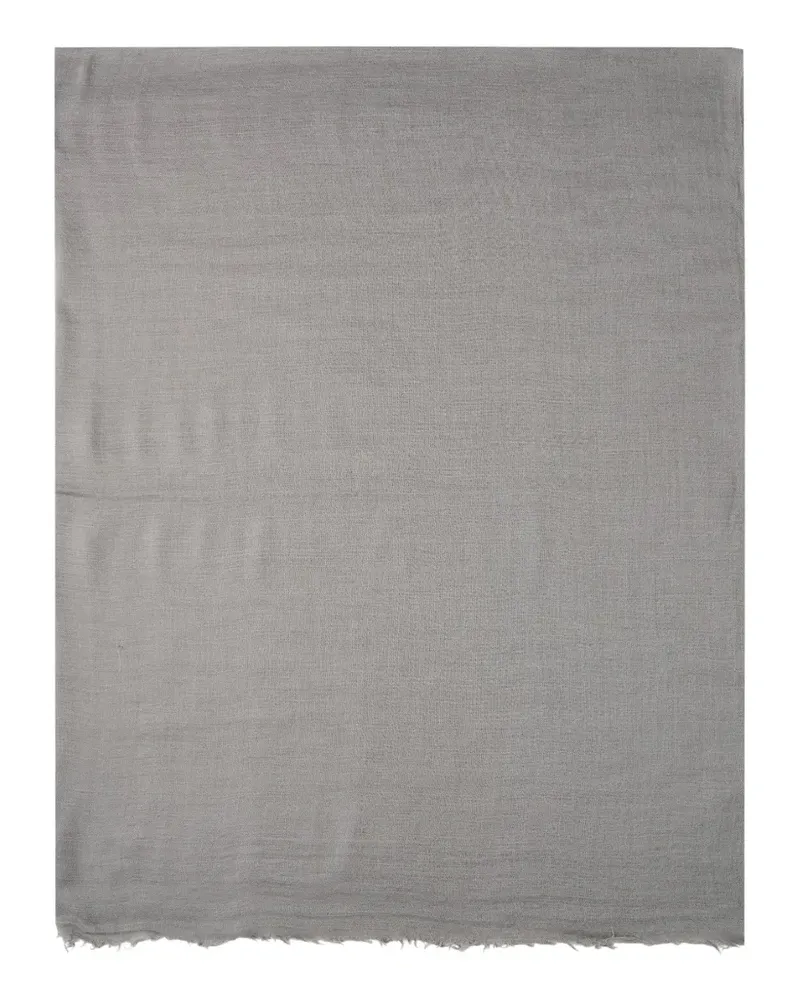 Rick Owens frayed-edge scarf - Grau Grau