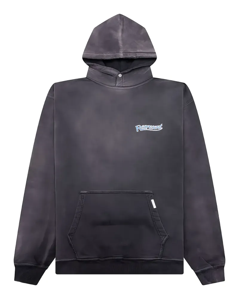 REPRESENT Hoodie mit Logo-Print - Schwarz Schwarz