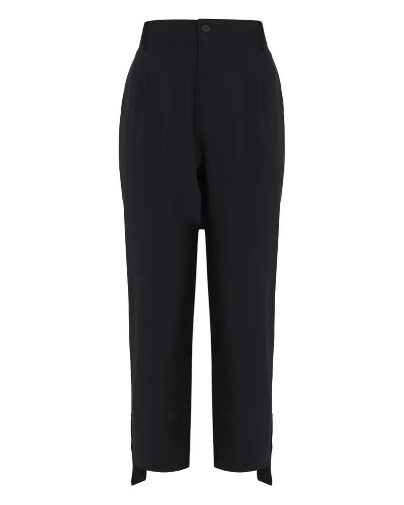 Gloria Coelho Hose mit Falten - Schwarz Schwarz