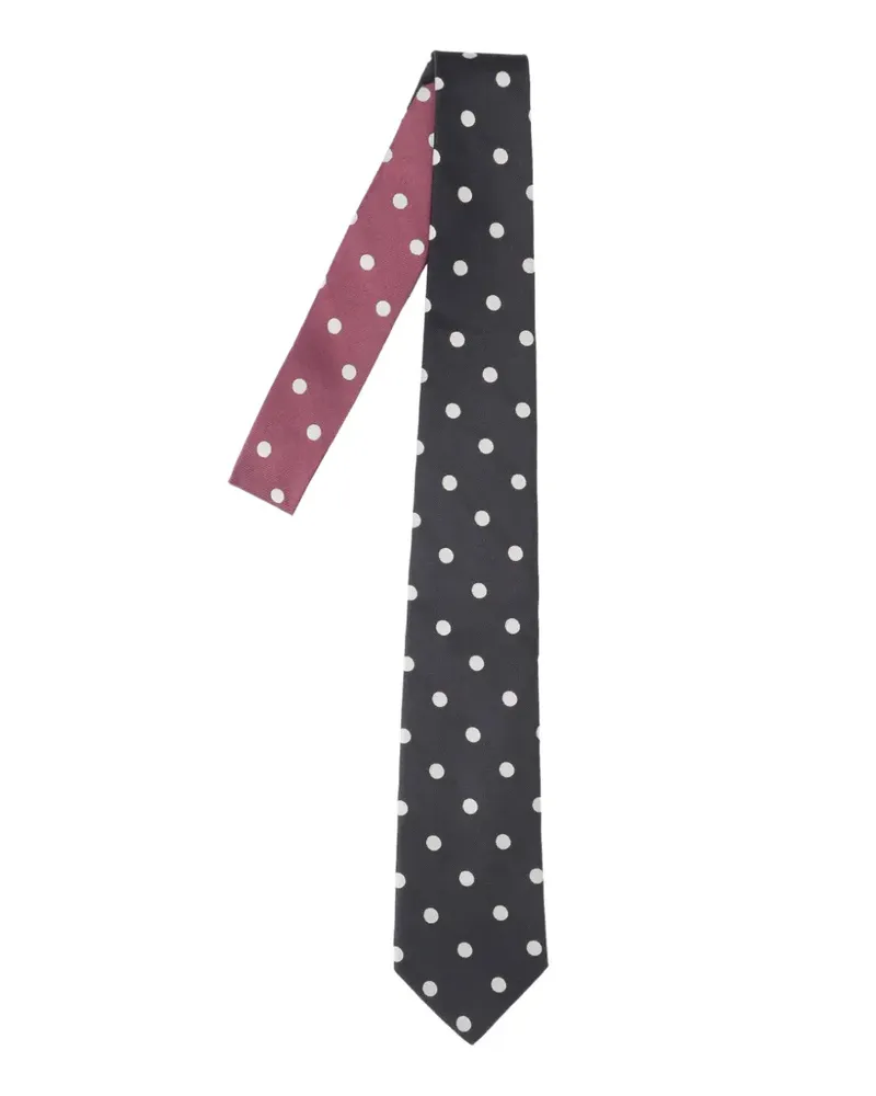 Paul Smith Krawatte mit Polka Dots - Schwarz Schwarz