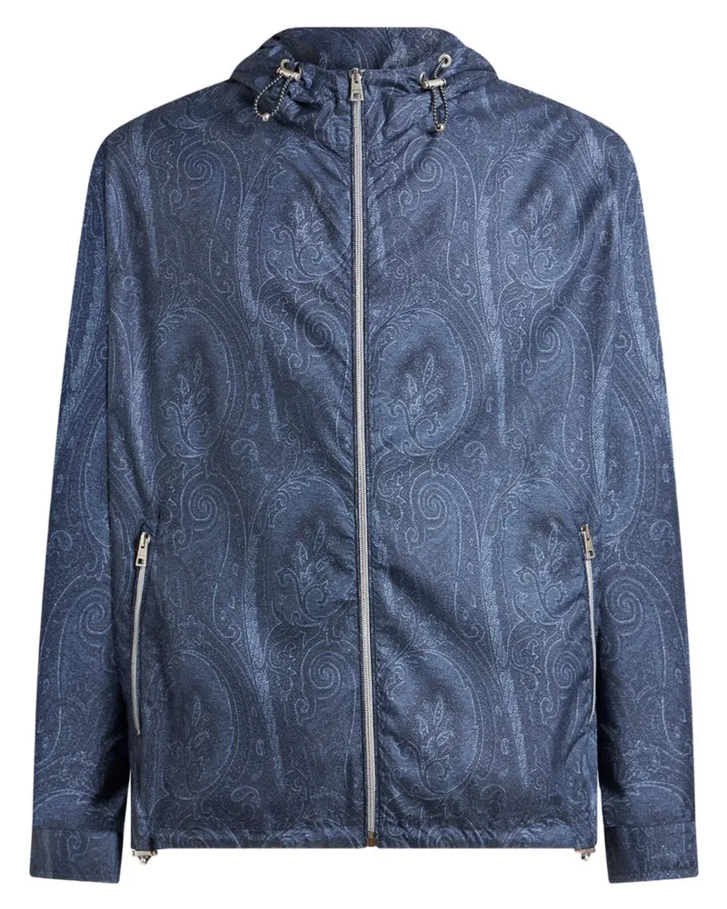 Etro Jacke mit Paisleymuster - Blau Blau