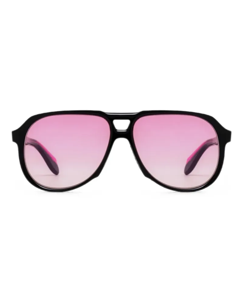Cutler and Gross Getönte Pilotenbrille - Schwarz Schwarz