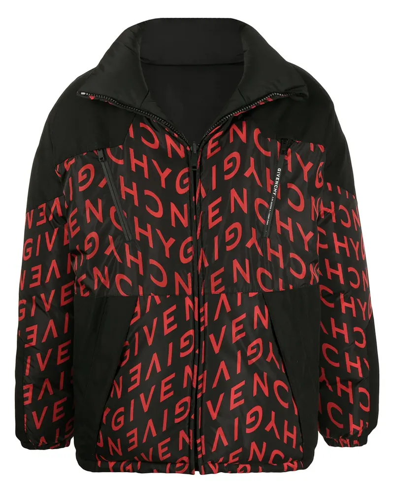 Givenchy Wendbare Steppjacke mit Logo-Print - Braun Braun