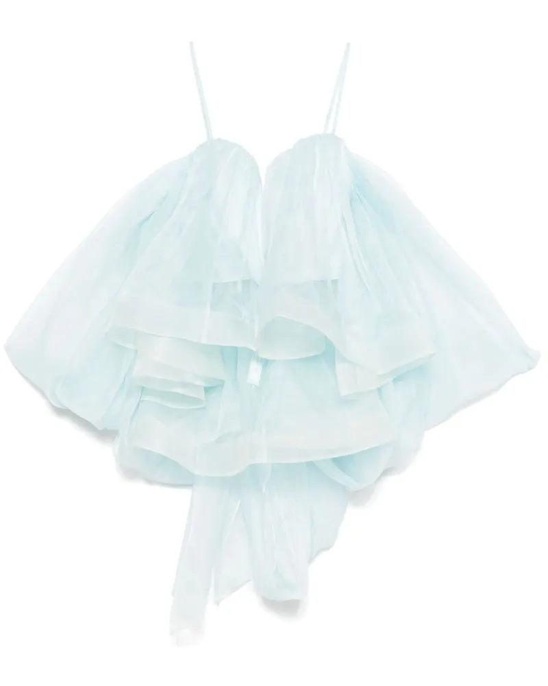 Zimmermann Crush Bluse - Blau Blau