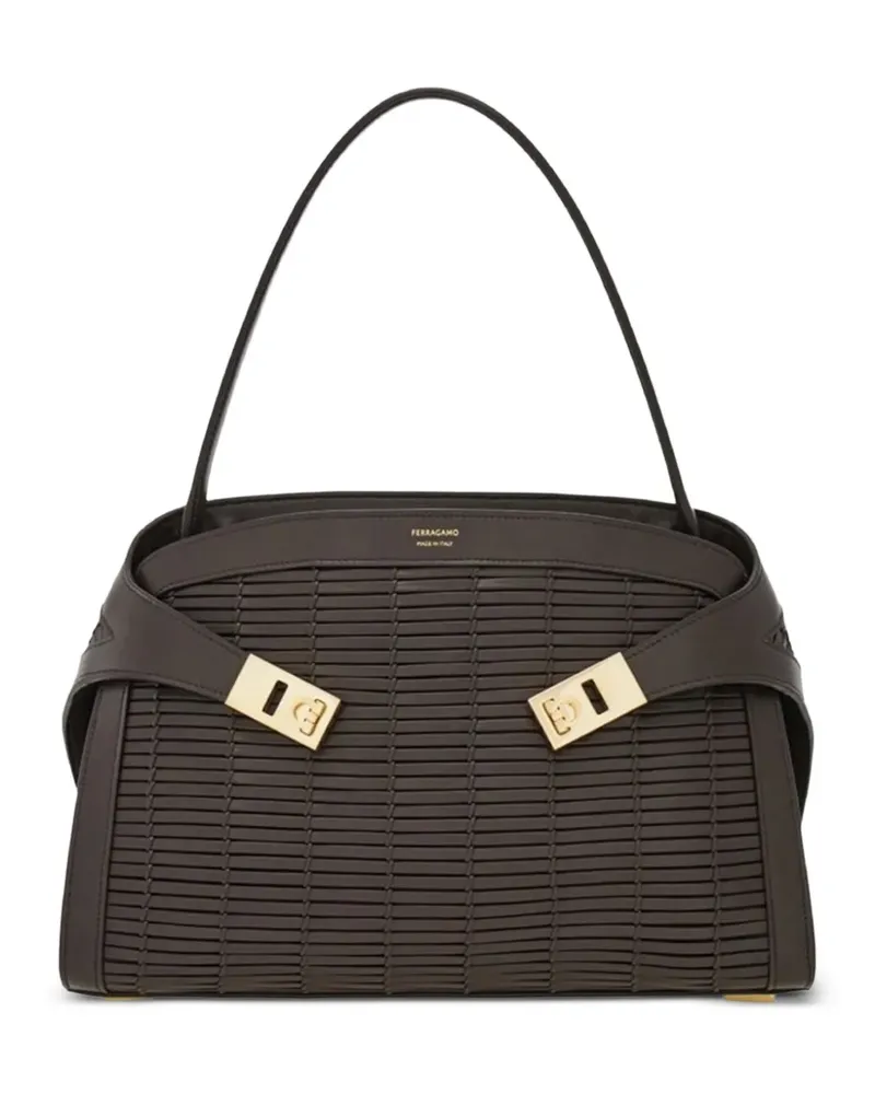 Ferragamo Hug soft medium shoulder bag - Braun Braun