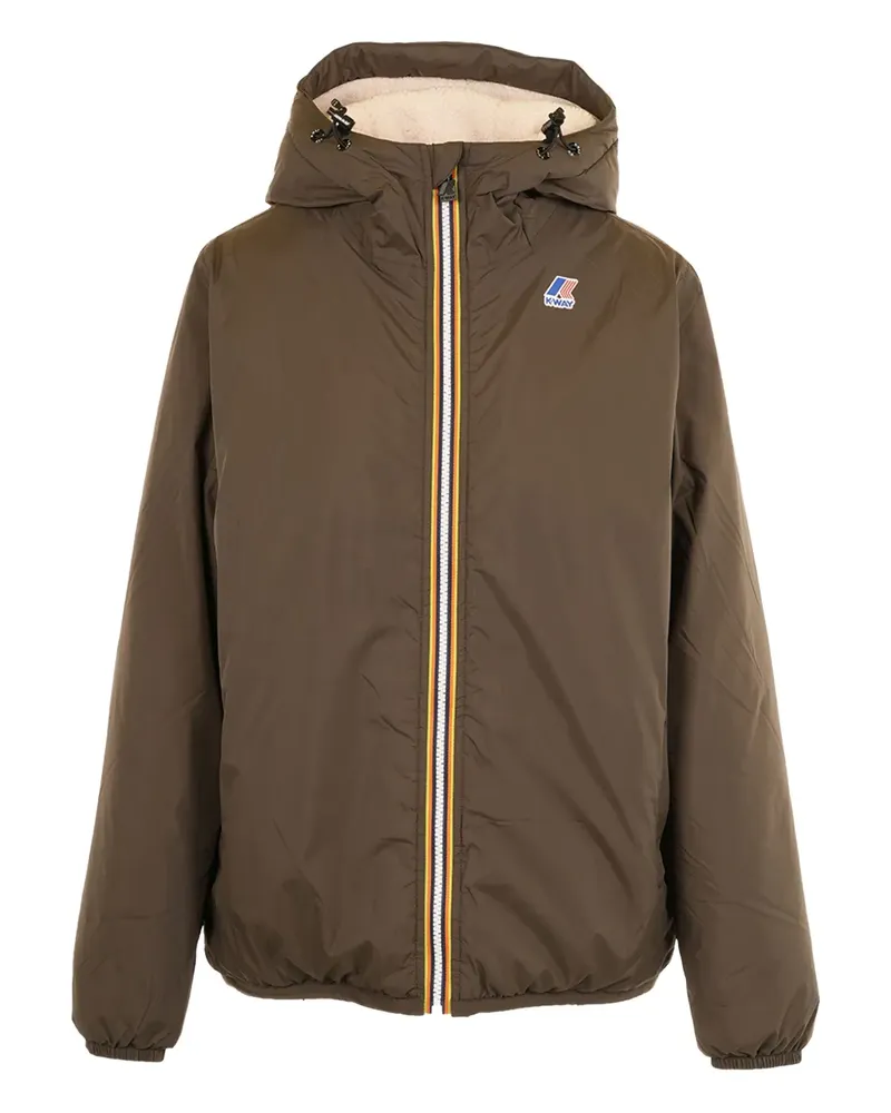 K-Way Kapuzenjacke mit Reißverschluss - Braun Braun