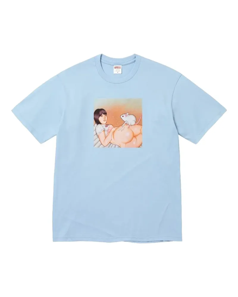 Supreme Being T-Shirt mit Maus-Print - Blau Blau