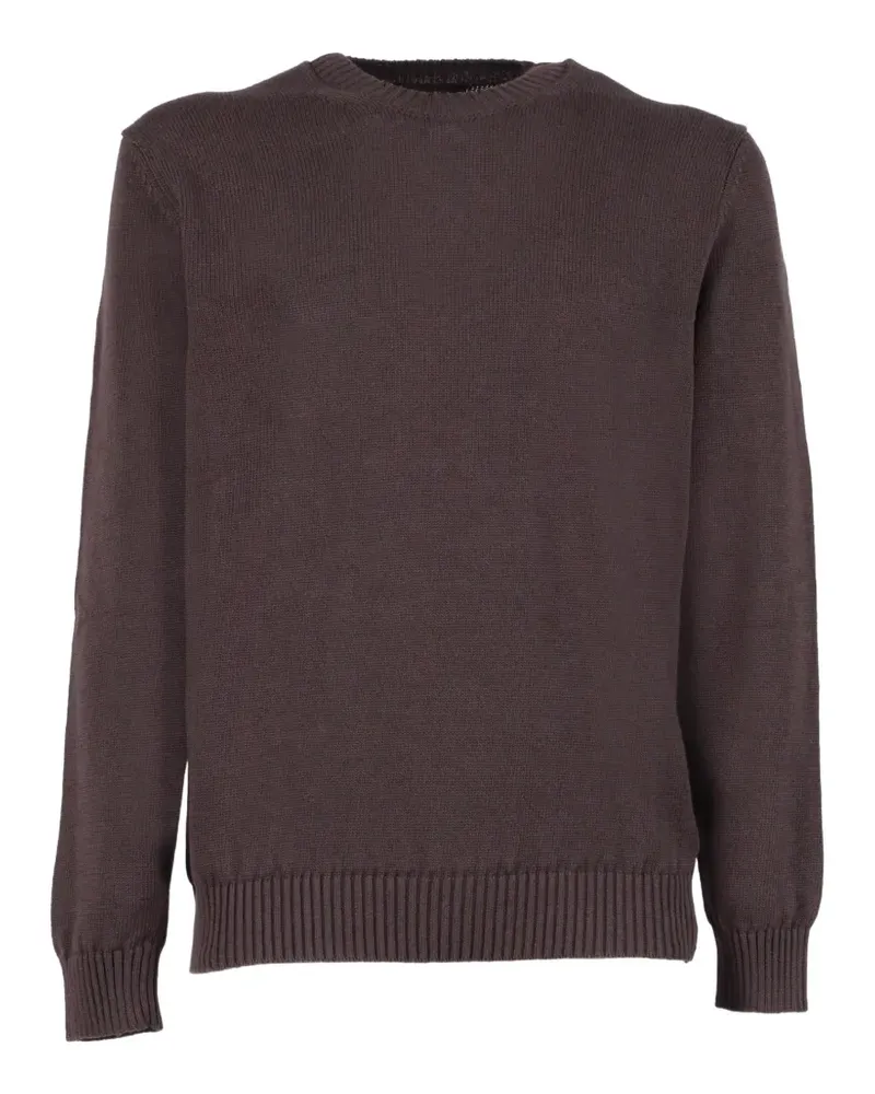 Zanone Giro crew-neck long-sleeved sweater - Braun Braun