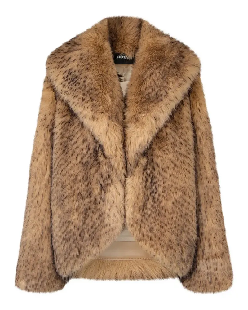 ROTATE Birger Christensen Jacke aus Faux Fur - Braun Braun