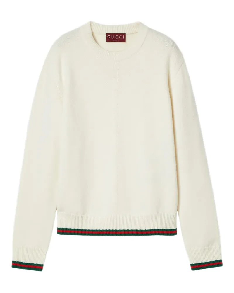 Gucci Pullover mit Rundhalsausschnitt - Weiß Weiß