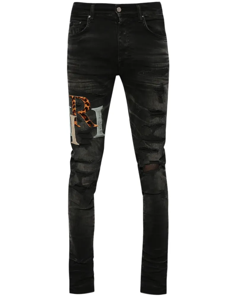 Amiri Skinny-Jeans in Distressed-Optik - Schwarz Schwarz