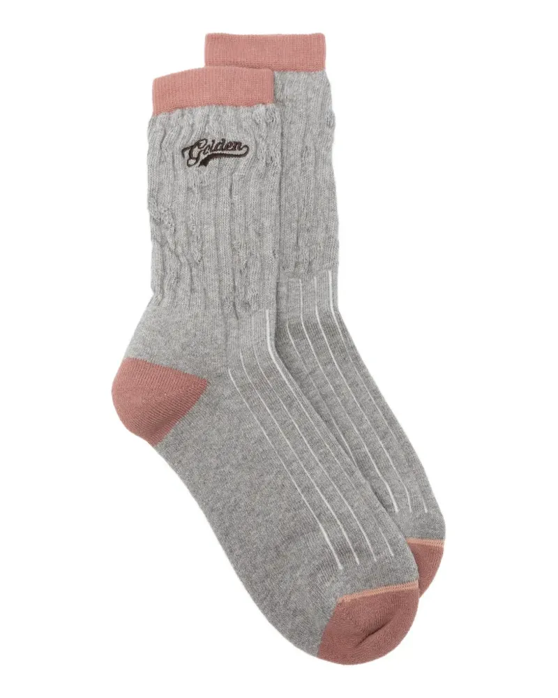 Golden Goose Golden Socken im Distressed-Look - Grau Grau