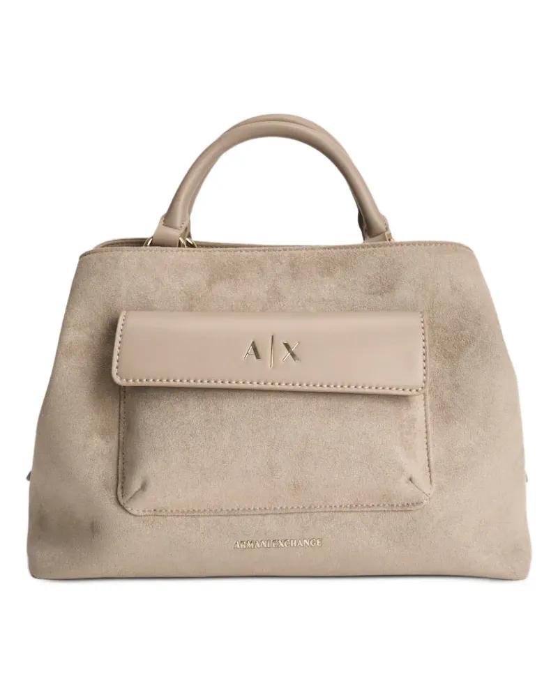 Armani Exchange flap shoulder bag - Nude Nude