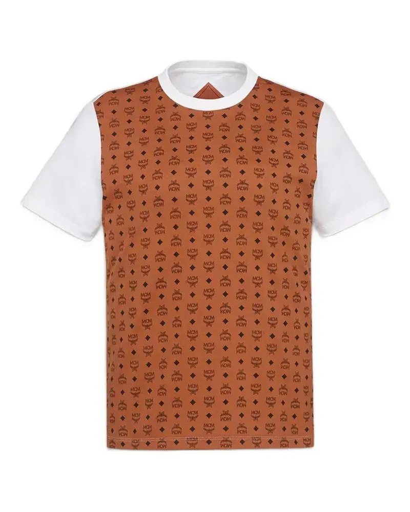 MCM T-Shirt mit Visetos-Print - Braun Braun