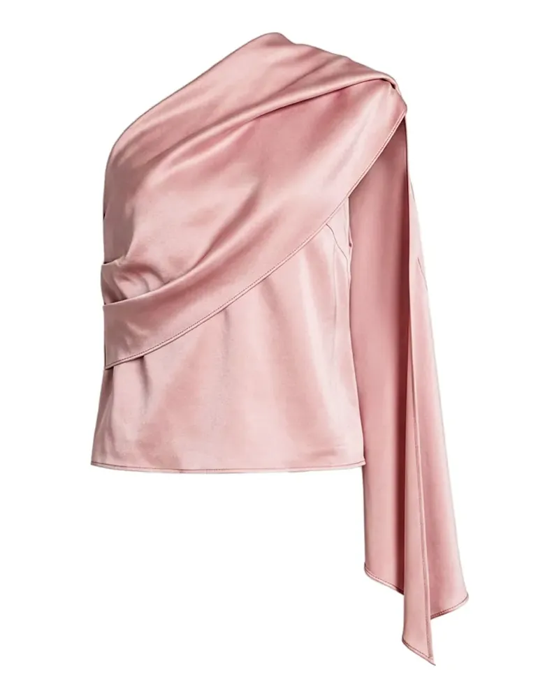Alberta Ferretti Drapiertes One-Shoulder-Oberteil - Rosa Rosa
