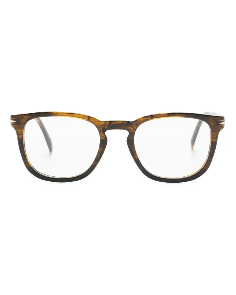 EYEWEAR by DAVID BECKHAM DB 7022 Brille mit eckigem Gestell - Braun Braun