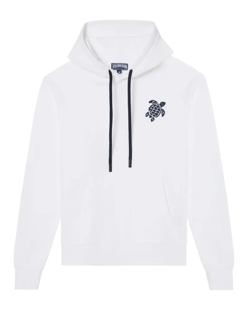 Vilebrequin turtle-embroidered hoodie - Weiß Weiß