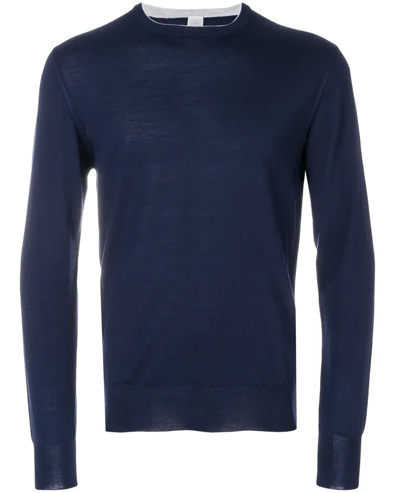 Eleventy Pullover mit Rundhalsausschnitt - Blau Blau