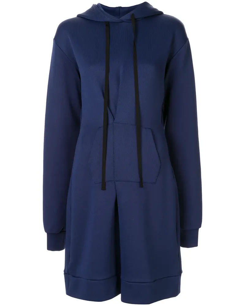 Unravel Kapuzenkleid mit Falten - Blau Blau