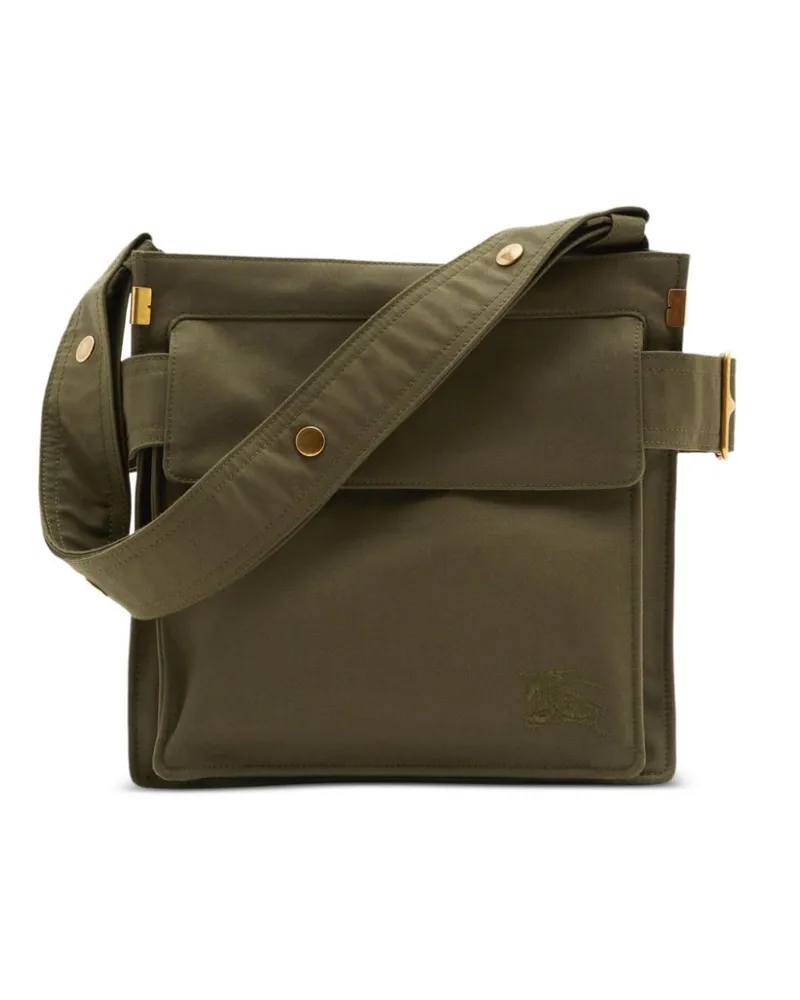 Burberry Trench Kuriertasche mit Logo-Stickerei - Grün Grün