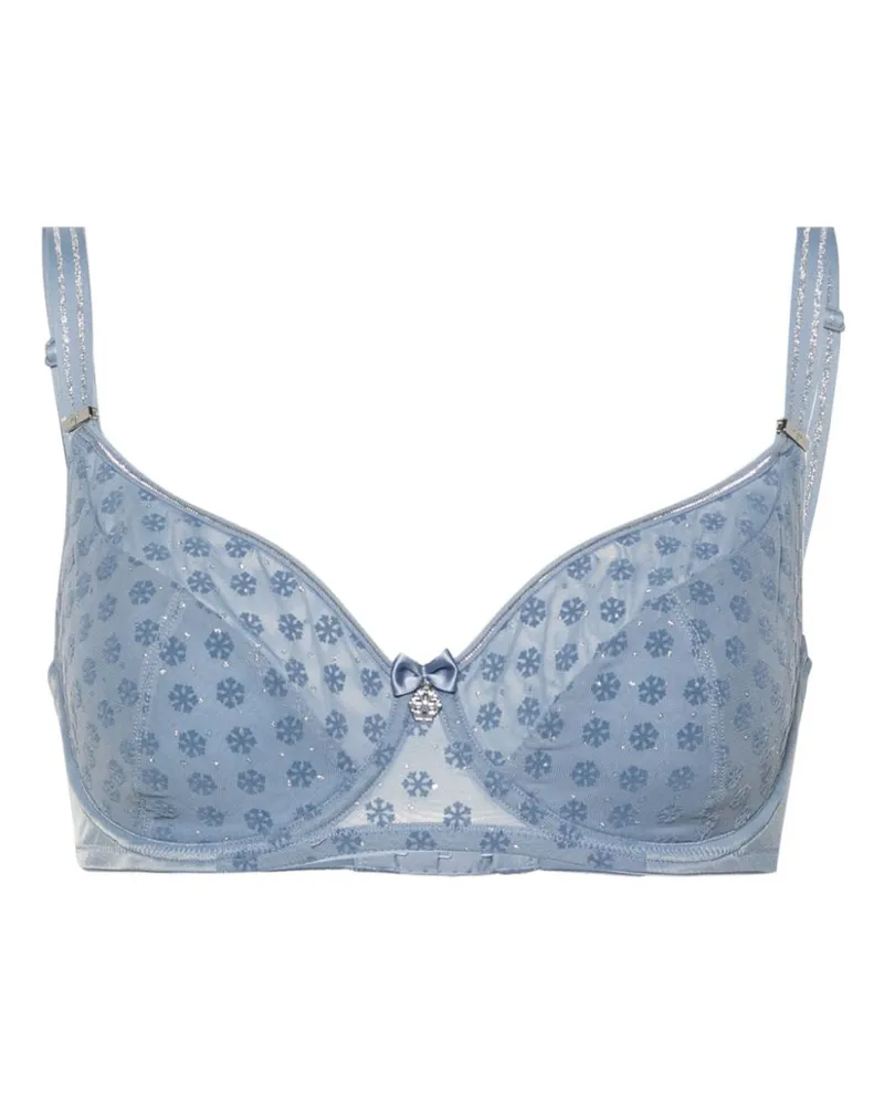 Marlies Dekkers Snowflake Tüll-BH mit Kristallen - Blau Blau