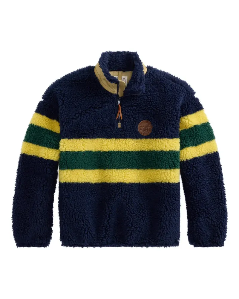 Ralph Lauren Gestreifter Rollkragenpullover - Blau Blau