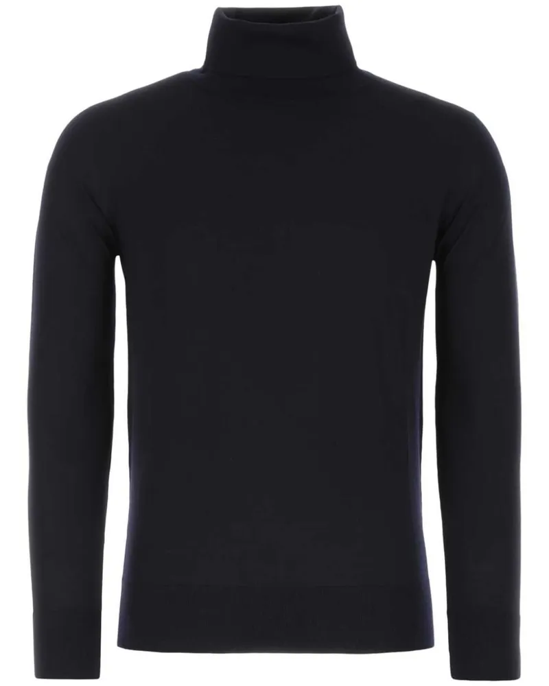Loro Piana Pullover mit Rollkragen Blau