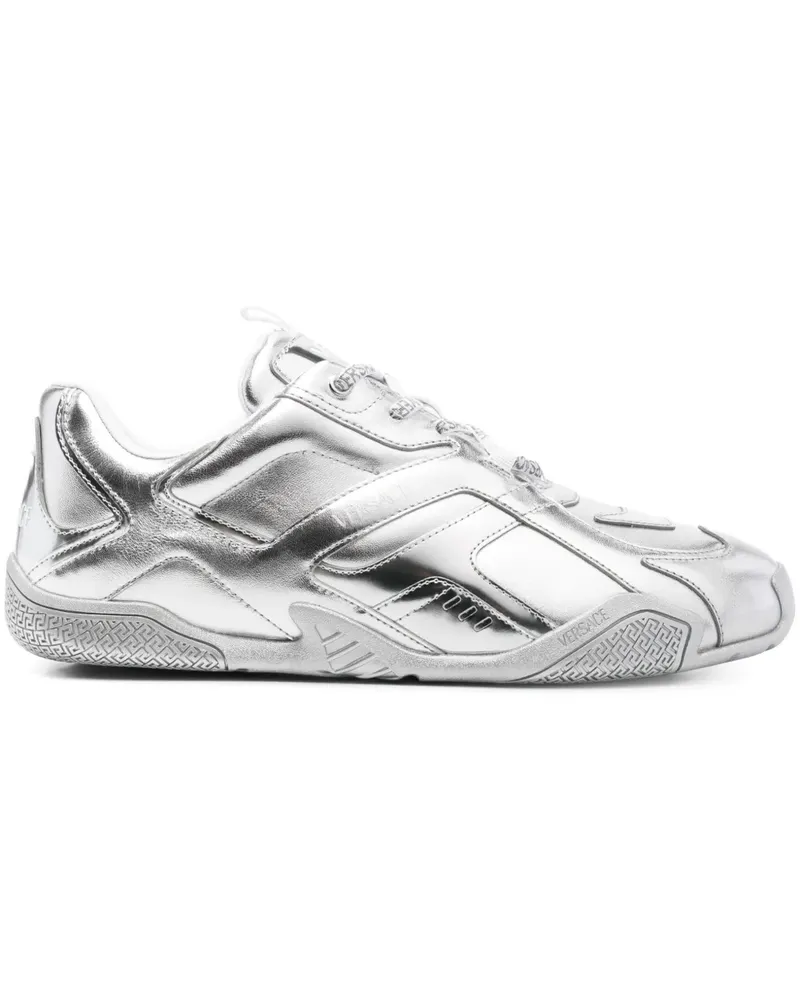 Versace Galaxia Sneakers im Metallic-Look - Silber Silber